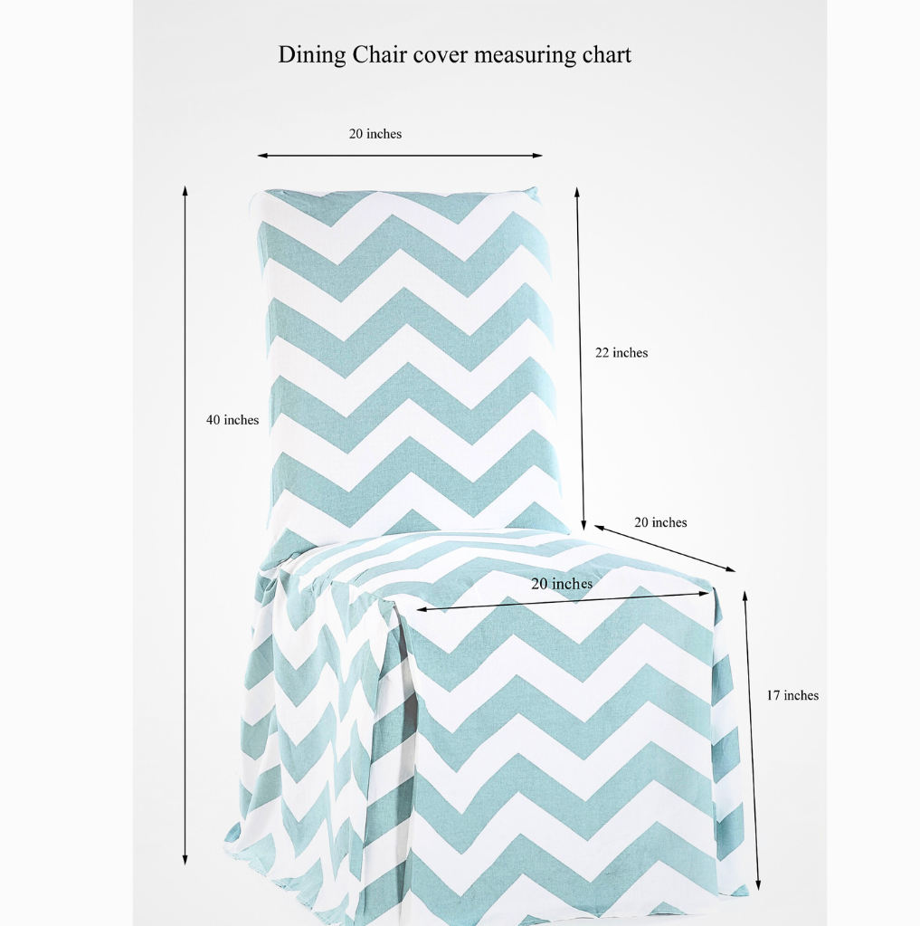 Brown Damask/Stripe Dining Chair Slipcover