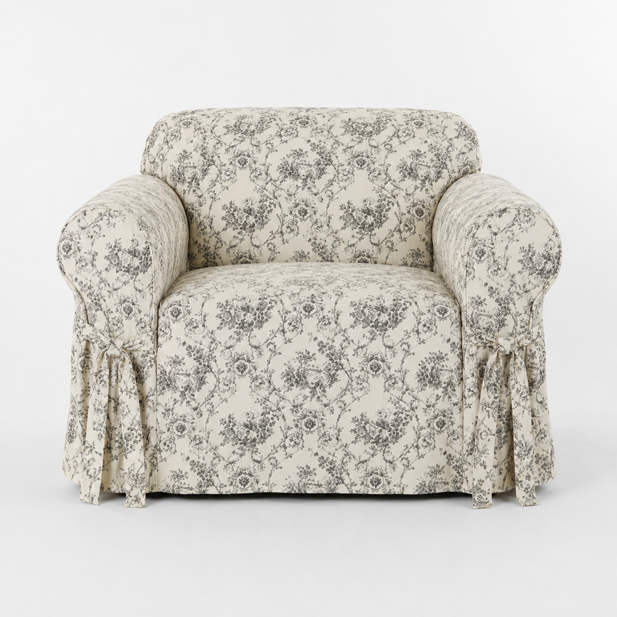Toile Print One-Piece Slipcover