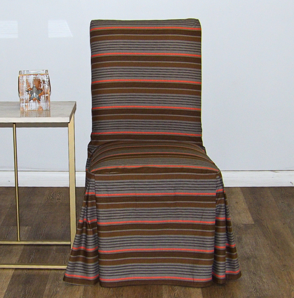 Stripe Dining Chair Slipcover Long The Slipcover Company Stripe dining chair slipcover long the slipcover company