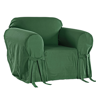 Cotton Duck One-Piece Chair Slipcover