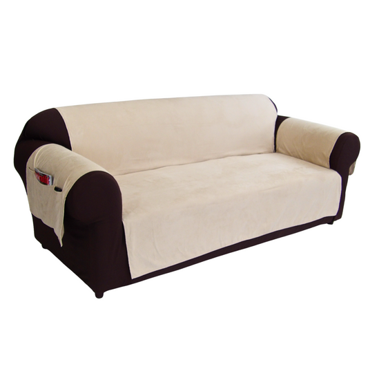 Micro Suede Couch Pet Cover With Pockets