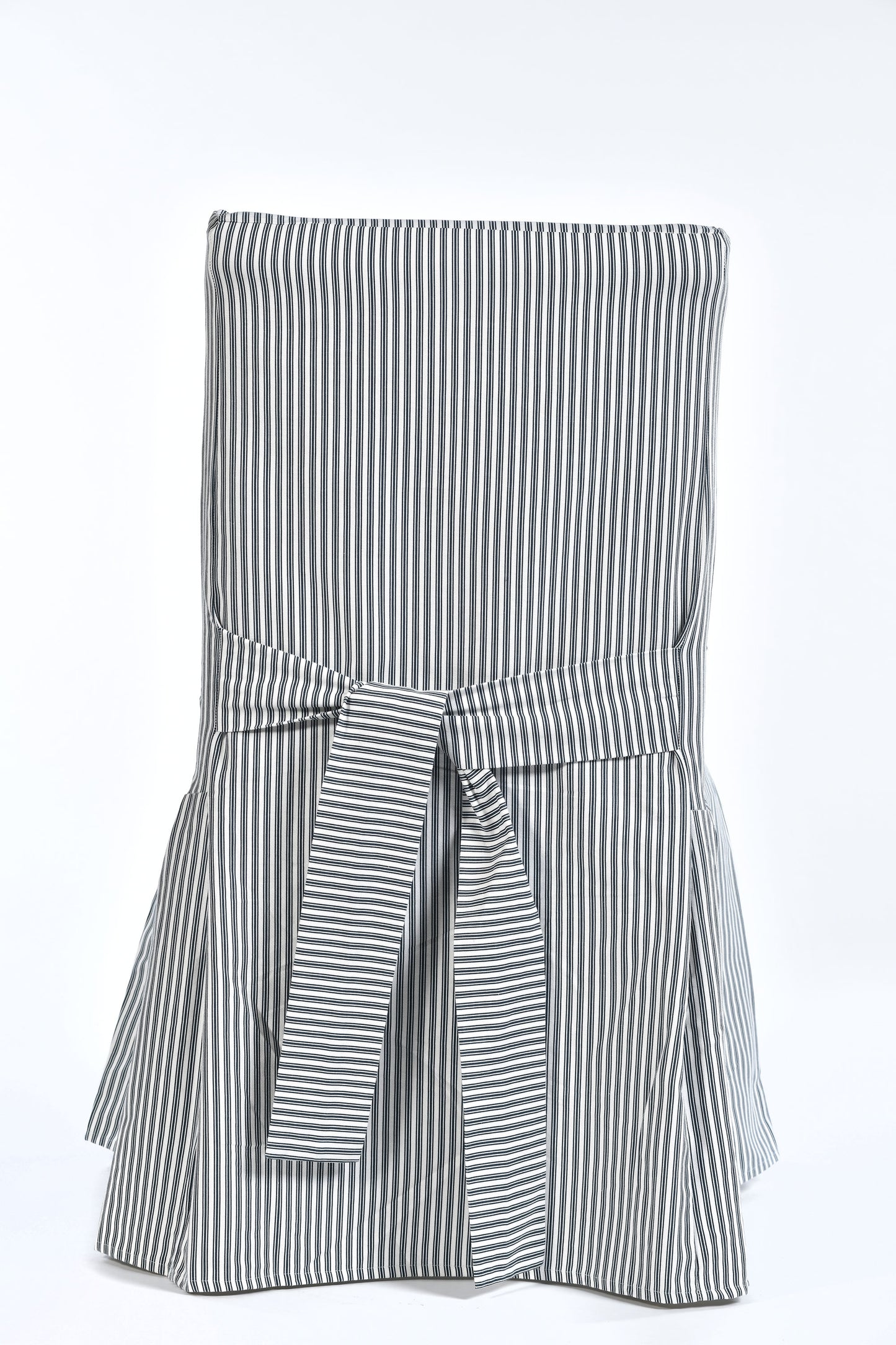 Long Stripe Twill Ticking Dining Chair Slipcover