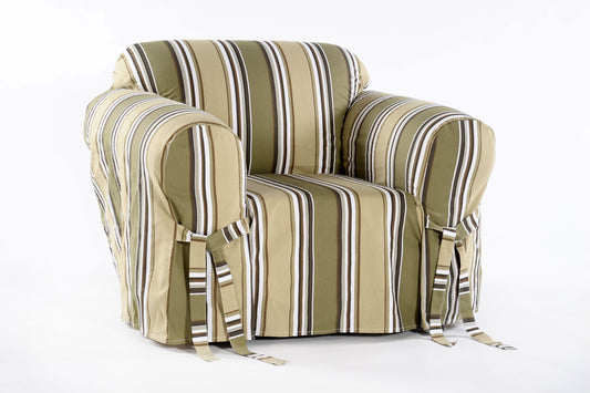 Stripe Classic One-Piece Chair Slipcover