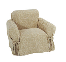 Catherine Jacquard One-Piece Chair Slipcover
