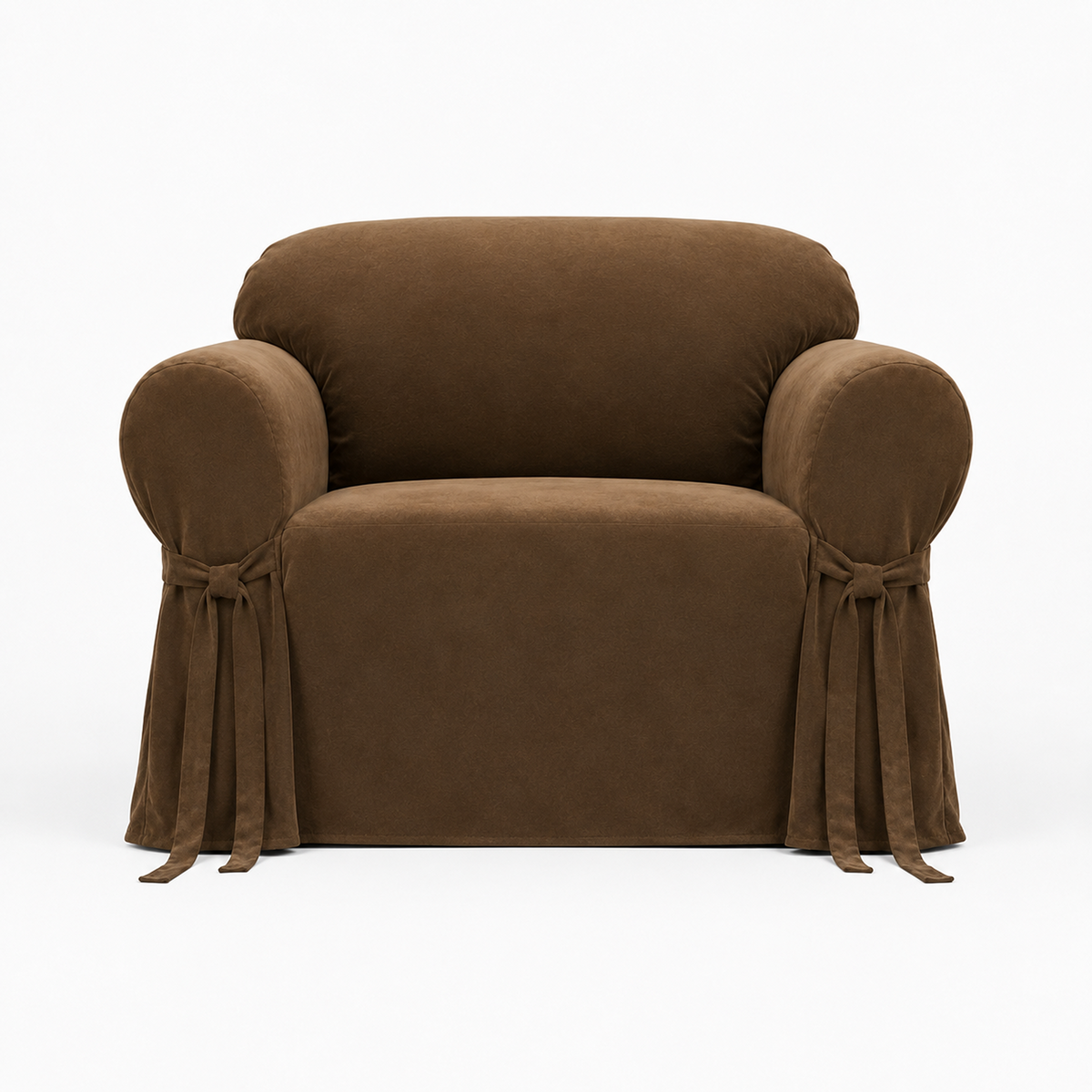 Velvet One-Piece Sofa Slipcover
