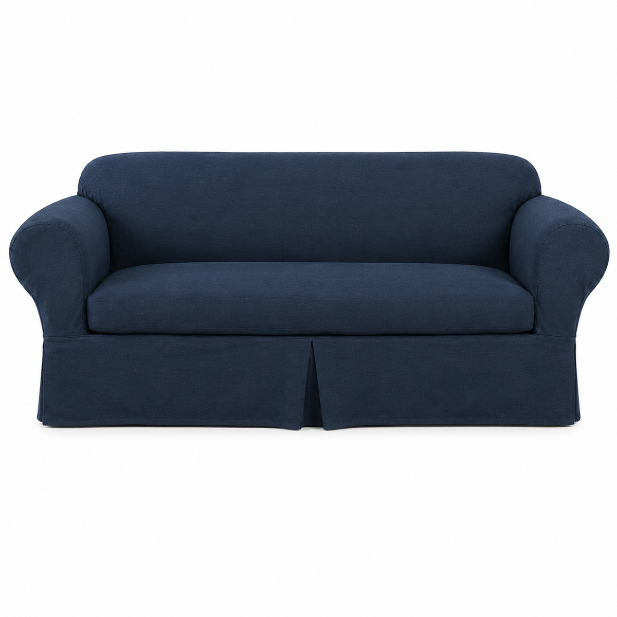 Washed Denim Two-Piece Slipcover