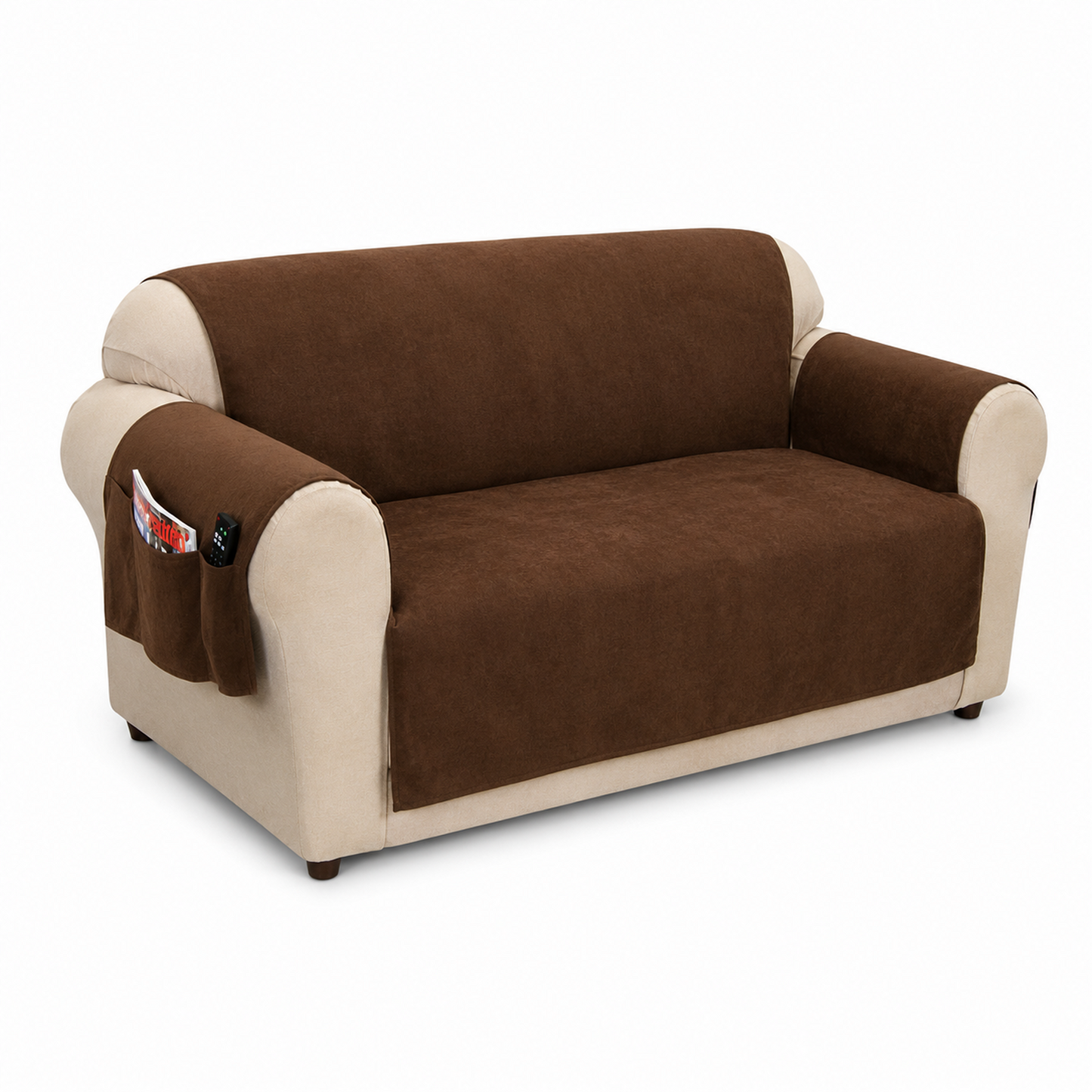 Micro Suede Couch Pet Cover With Pockets