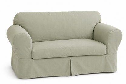Twill Two-Piece Slipcover