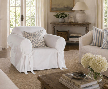 Cotton Duck One-Piece Slipcover