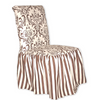 Brown Damask Stripe