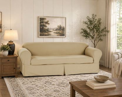 Twill Two-Piece Slipcover