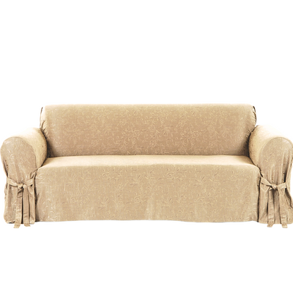 Matelassé Natural One-Piece Slipcover