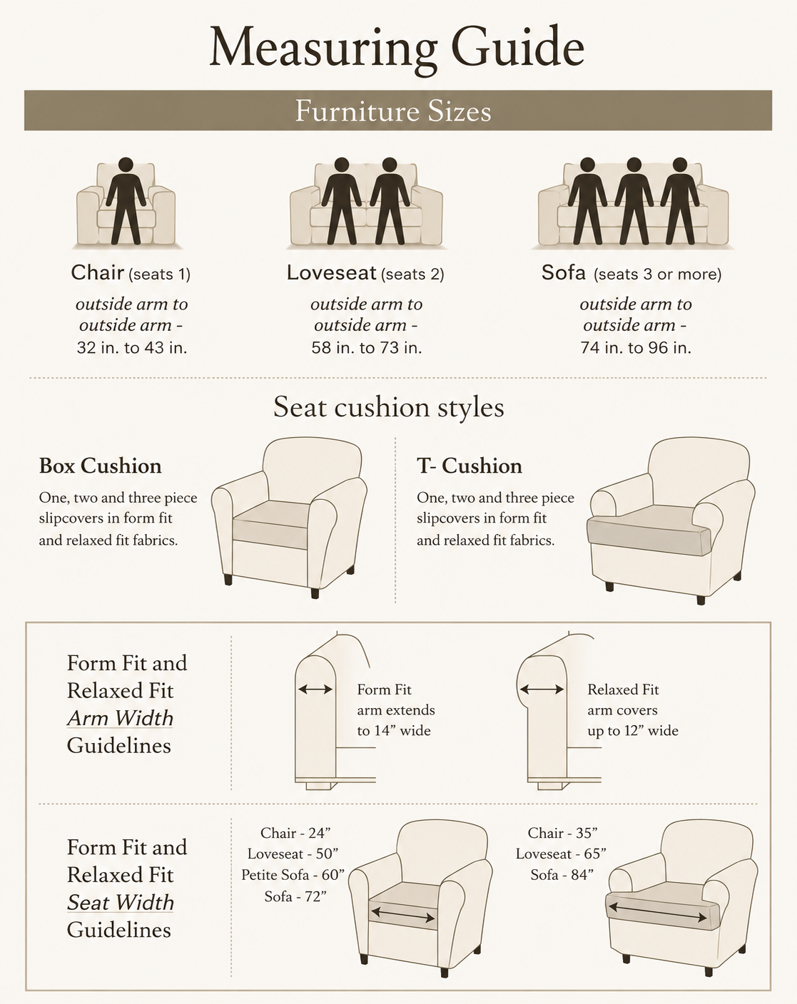 Twill One-Piece Slipcover