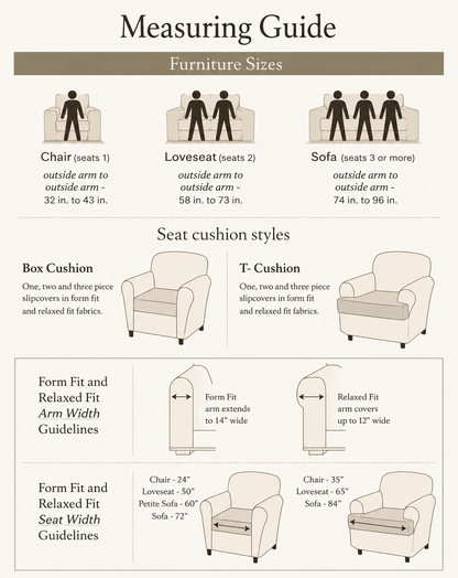 Twill One-Piece Slipcover