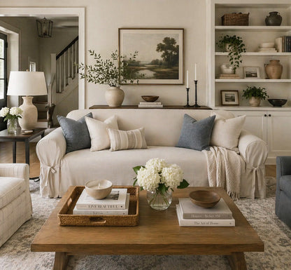 Twill One-Piece Slipcover