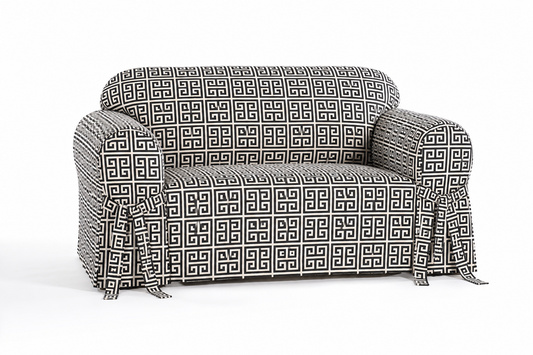 Roman Key One-Piece Slipcover