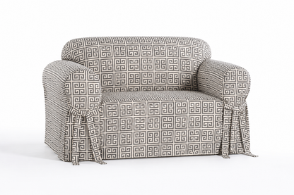 Roman Key One-Piece Slipcover