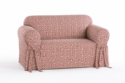 Roman Key One-Piece Slipcover