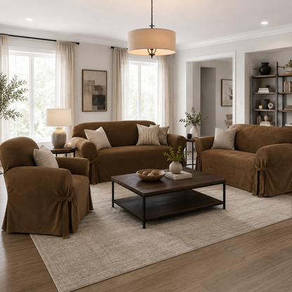 Velvet One-Piece Slipcover