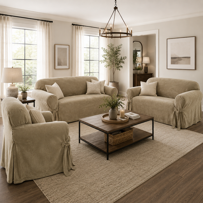 Velvet One-Piece Slipcover