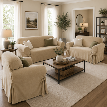 Velvet One-Piece Slipcover