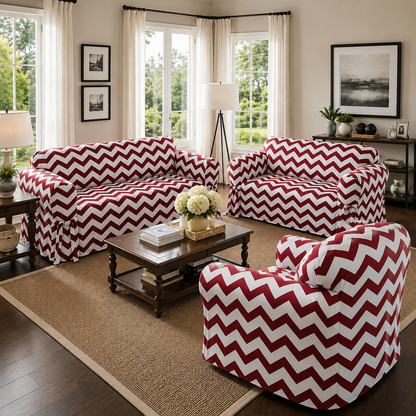 Chevron One-Piece Slipcover