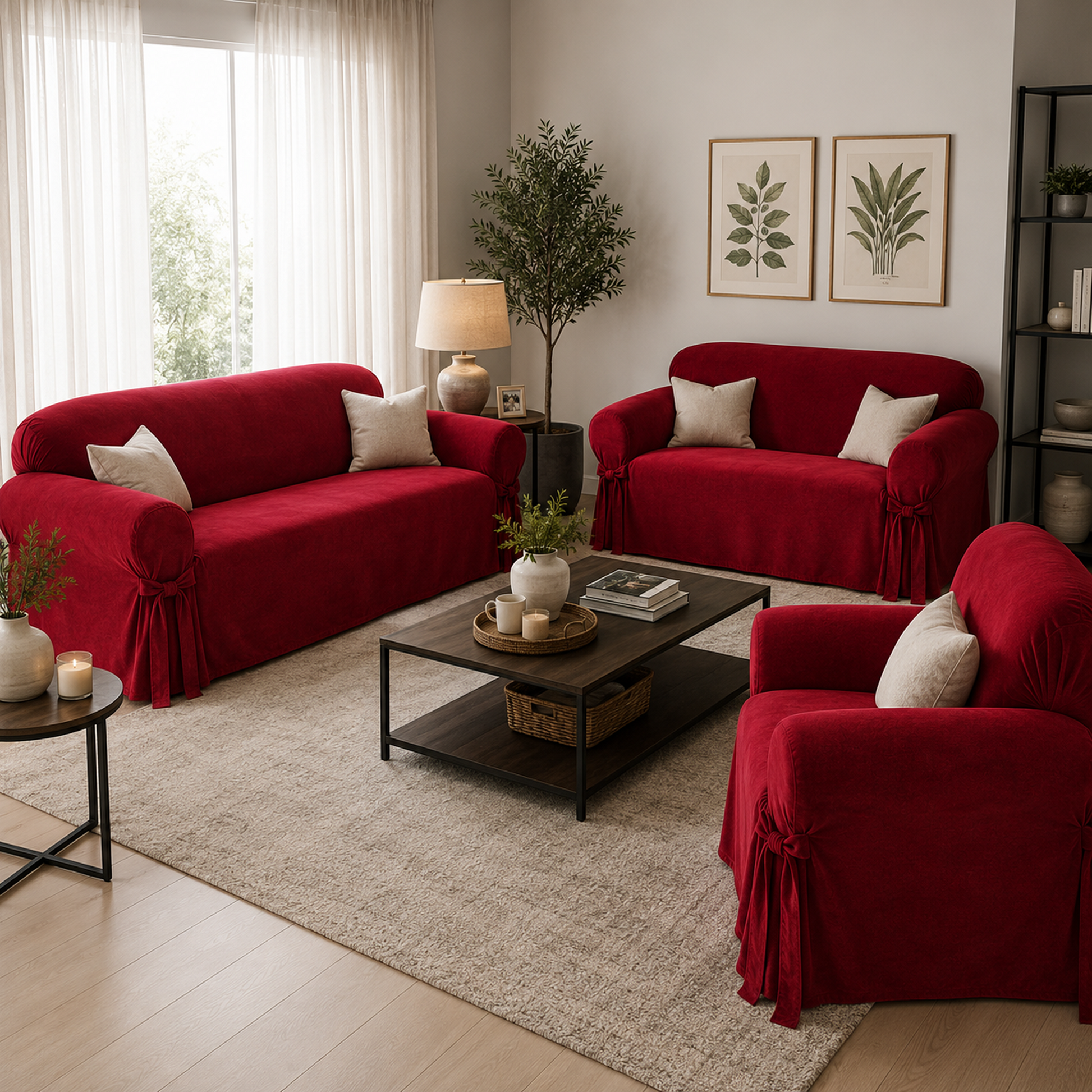 Velvet One-Piece Slipcover