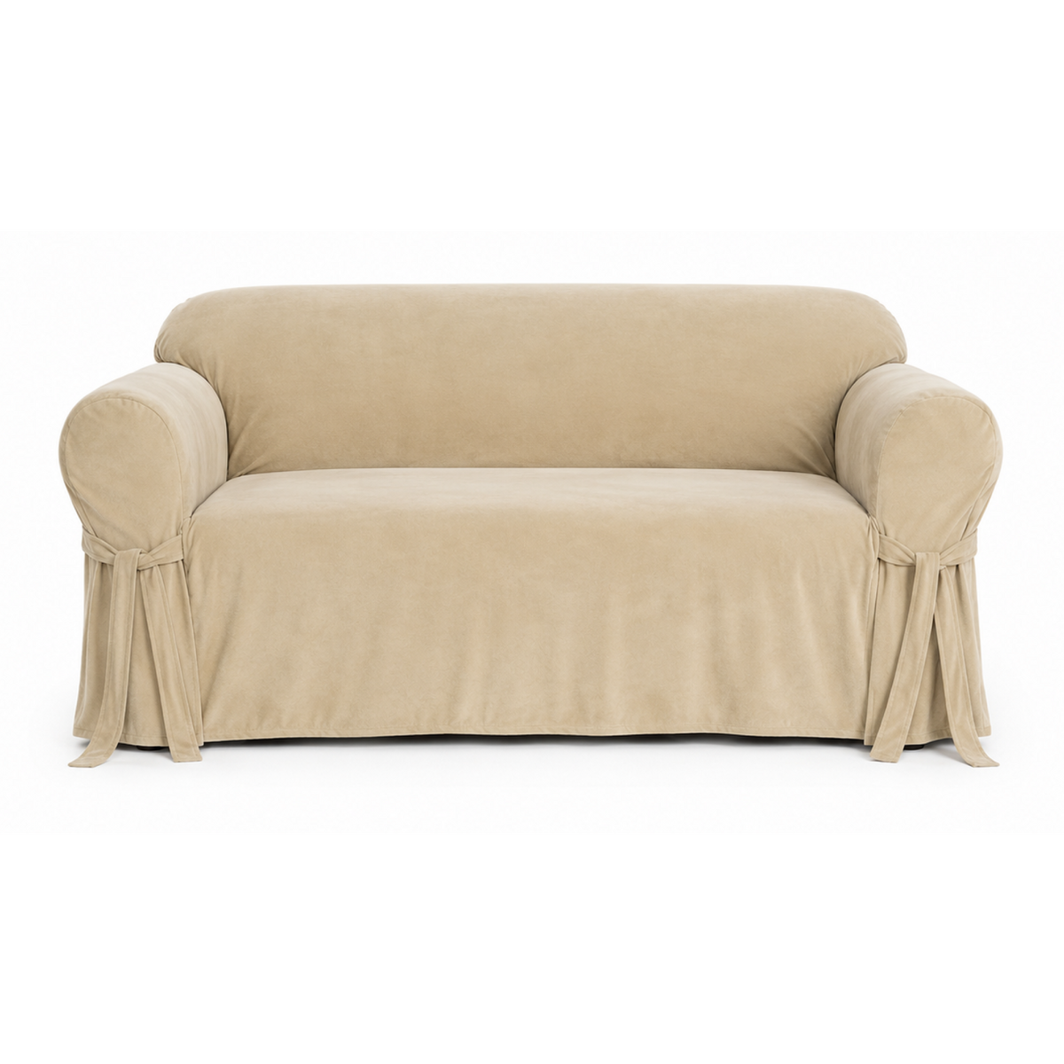 Velvet One-Piece Sofa Slipcover