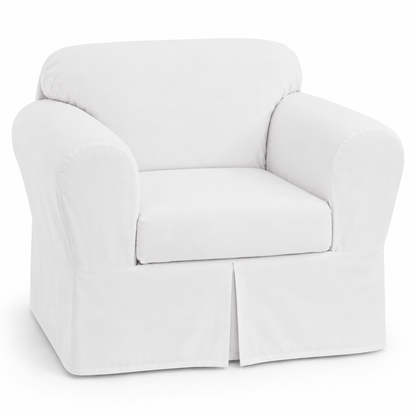Twill Two-Piece Slipcover