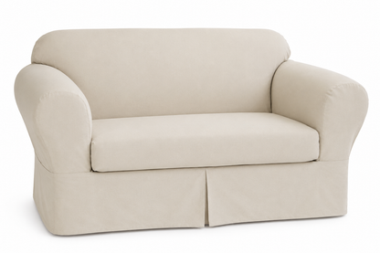 Twill Two-Piece Slipcover