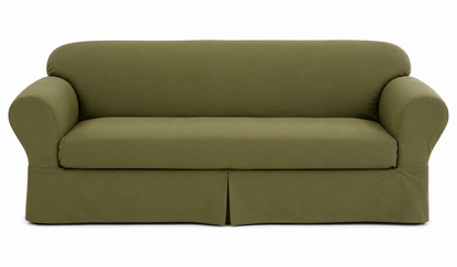 Twill Two-Piece Slipcover