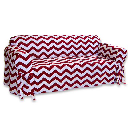 Chevron One-Piece Slipcover (RED)
