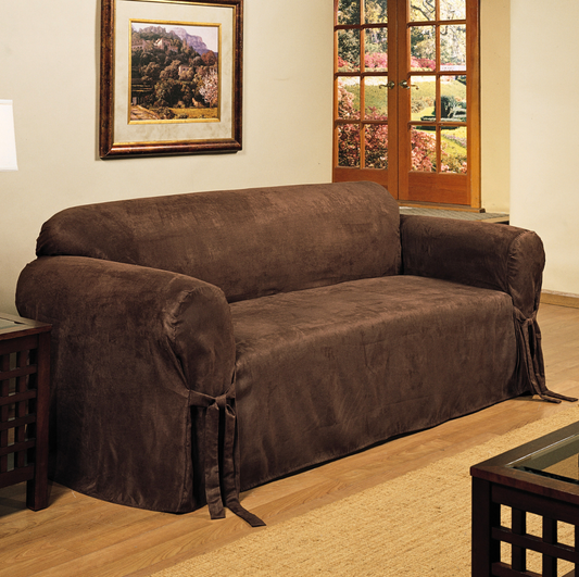 Micro Suede One-Piece Slipcover
