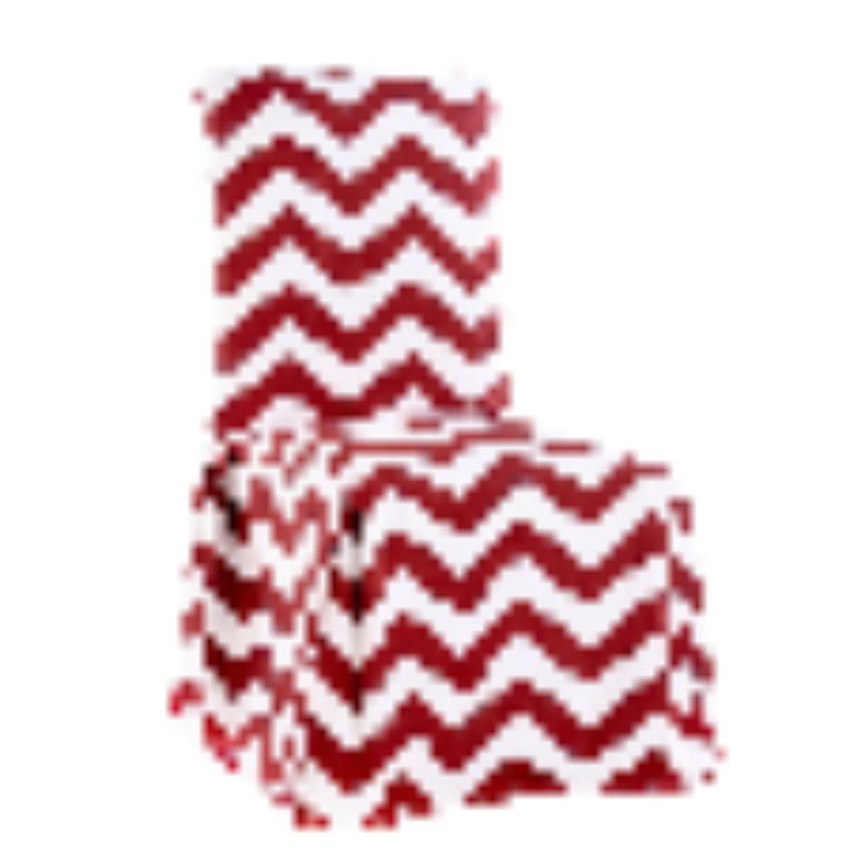 Long Chevron Dining Chair Slipcovers