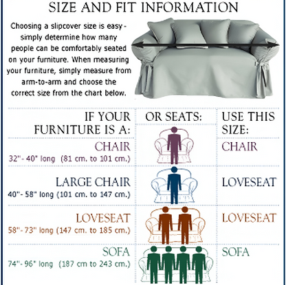 Twill Two-Piece Sofa Slipcover