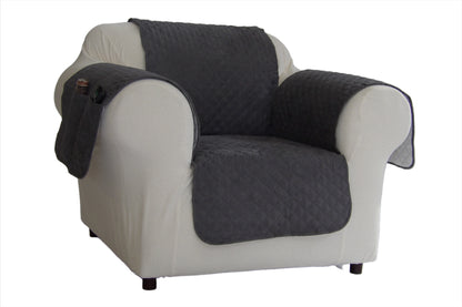 Quilted Couch Pet Cover With Pockets