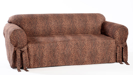 Leopard Print One-Piece Loveseat Slipcover