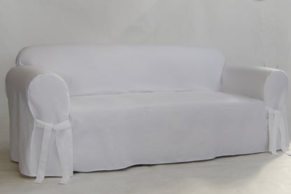 Twill One-Piece Sofa Slipcover