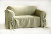 Twill Round Arm Loveseat