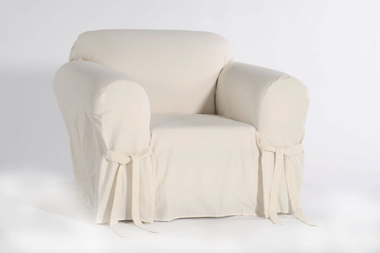 Twill Once-Piece Chair Slipcover