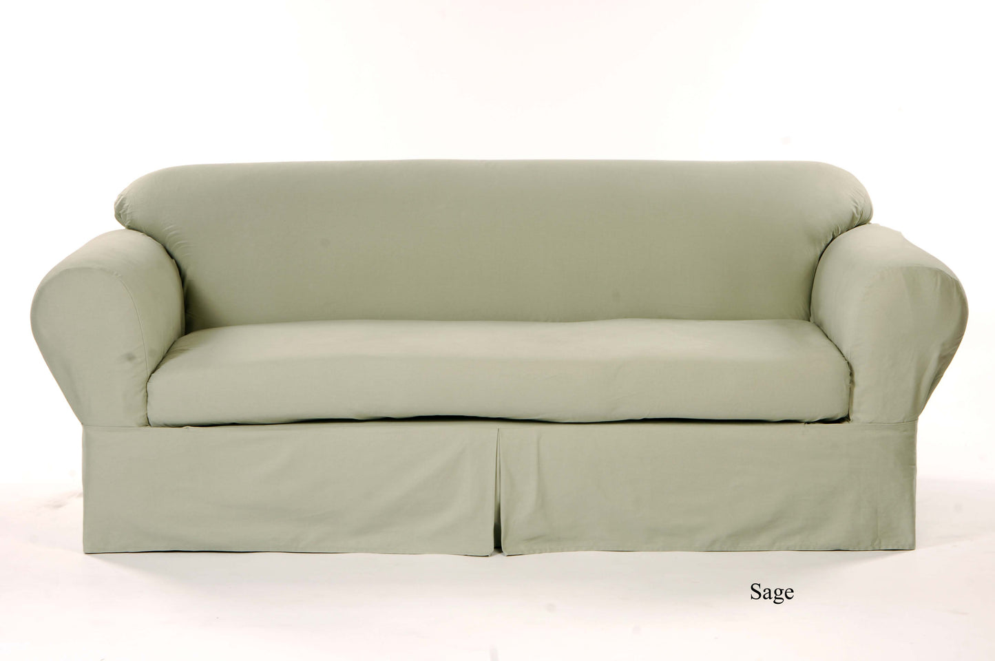 Twill Two-Piece Sofa Slipcover