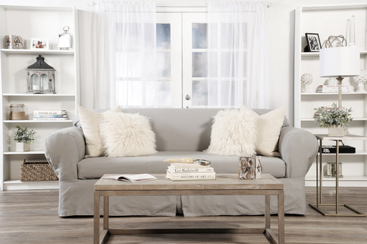 Twill Two-Piece Sofa Slipcover