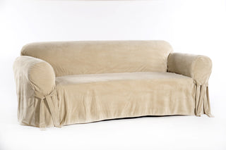 Velvet One Piece Sofa Slipcover