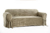 Velvet one piece Loveseat/Chair slipcover