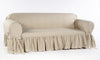 One piece ruffled slipcover