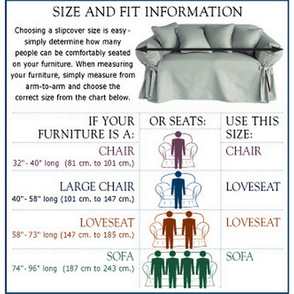 Roman Key One-Piece Chair Slipcover