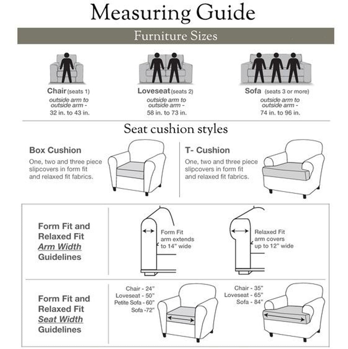 Roman Key One-Piece Chair Slipcover