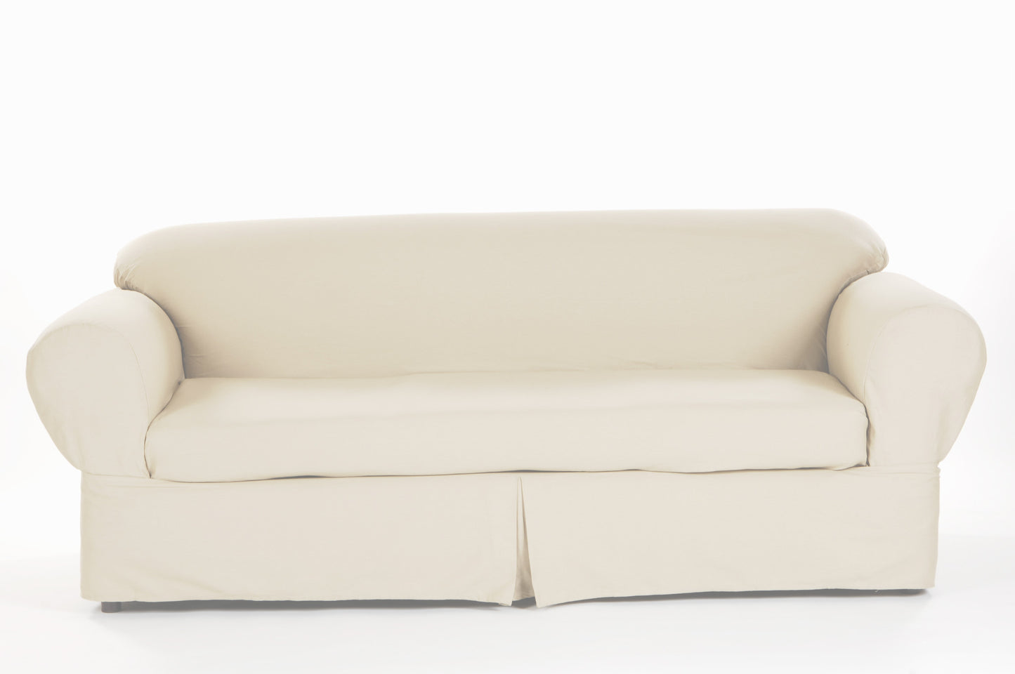 Twill Two-Piece Loveseat Slipcover