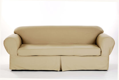 Twill Two-Piece Sofa Slipcover