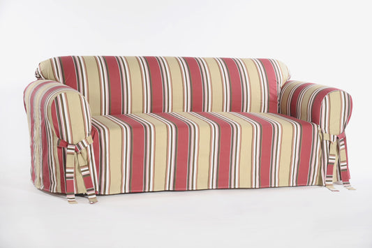 Stripe Classic One-Piece Loveseat slipcover